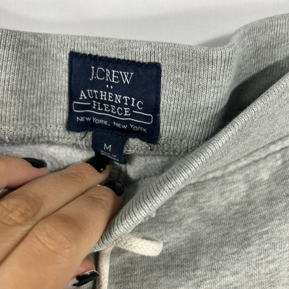 J.Crew Authentic Fleece Grey Jogger Sweatpants – Casual Athletic Lounge Pants M
